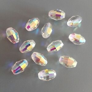 Vintage Swarovski Crystal Aurora Borealis Beads